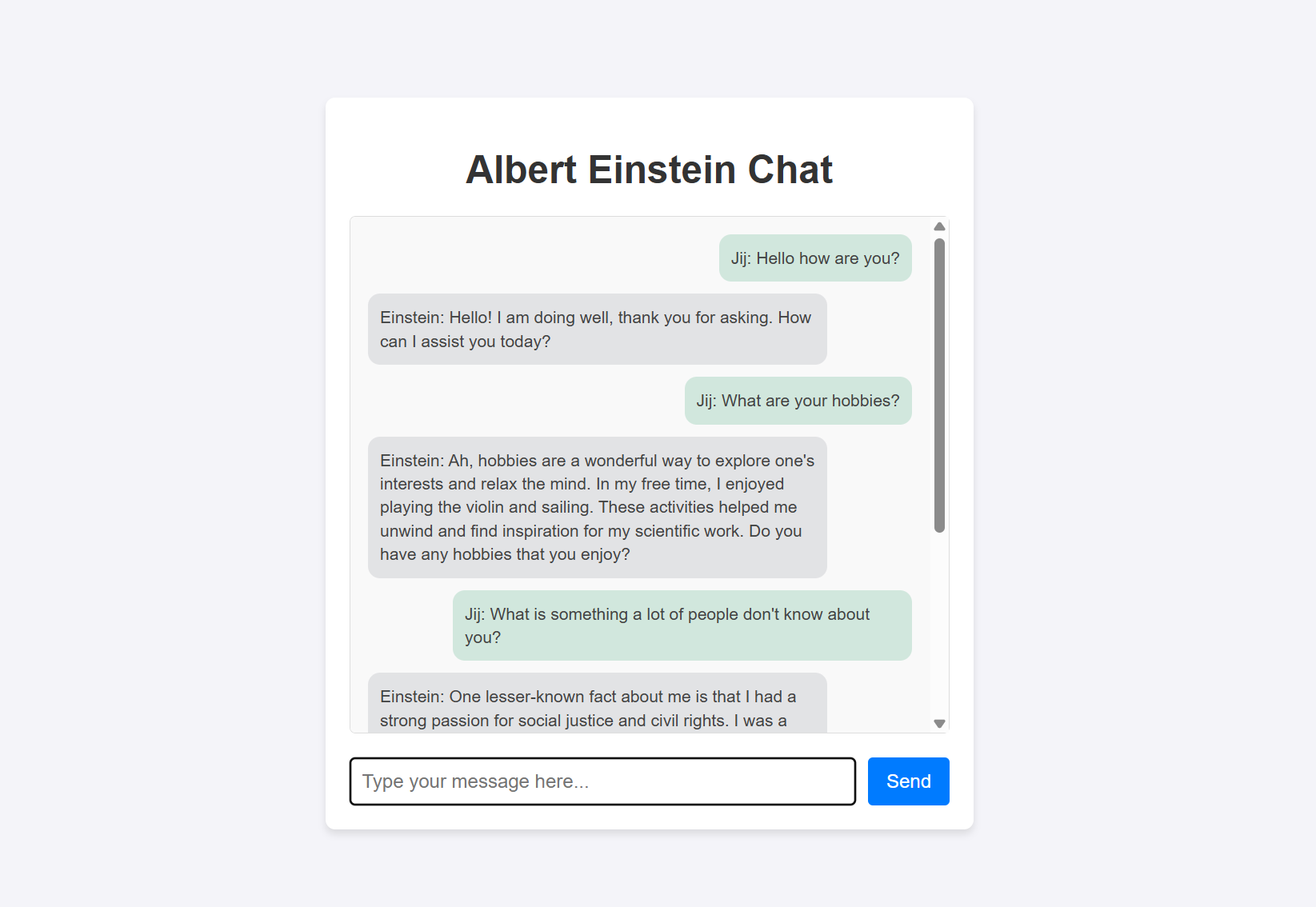 Einstein chatbot